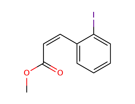 Molecular Structure of 139021-49-1 (2-Propenoic acid, 3-(2-iodophenyl)-, methyl ester, (Z)-)