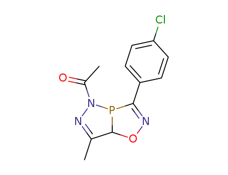 1-[3-(4-chlorophenyl)-7-methyl[1,2,3]diazaphospholo[3,4-d][1,2,4]oxazaphosphol-5(7aH)-yl]ethanone