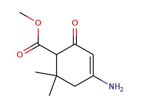 Molecular Structure of 146335-44-6 (3-Cyclohexene-1-carboxylicacid,4-amino-6,6-dimethyl-2-oxo-,methylester)