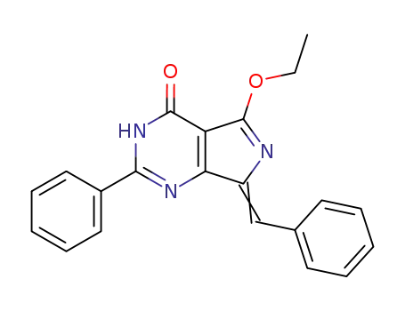 7-Benzyliden-5-ethoxy-2-phenyl-3H,7H-pyrrolo<3,4-d>pyrimidin-4-on