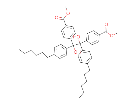 meso-4,4'-<1,2-Bis(4-hexylphenyl)-1,2-dihydroxy-1,2-ethandiyl>bis(benzoesaeure-methylester)