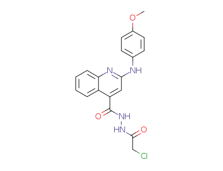 2-(4-Methoxy-phenylamino)-quinoline-4-carboxylic acid N'-(2-chloro-acetyl)-hydrazide