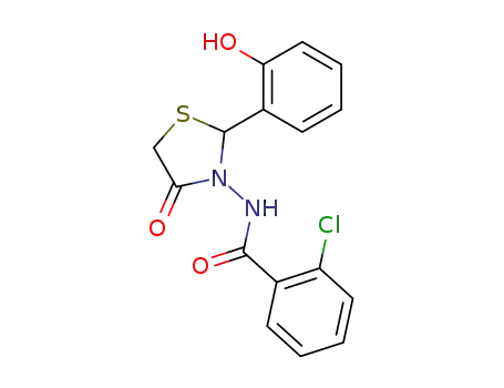 2-Chloro-N-[2-(2-hydroxy-phenyl)-4-oxo-thiazolidin-3-yl]-benzamide