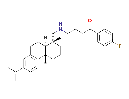 1-(4-fluorophenyl)-4-((1,2,3,4,4a,9,10,10a-octahydro-1,4a-dimethyl-7-(1-methylethyl)-1-phenanthrenyl)methylamino)-1-butanone