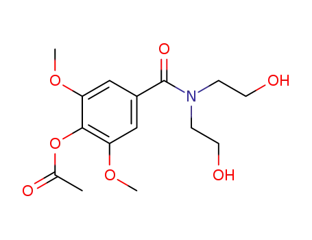 N,N-bis-(2-hydroxyethyl)-4-acetoxy-3,5-dimethoxybenzamide