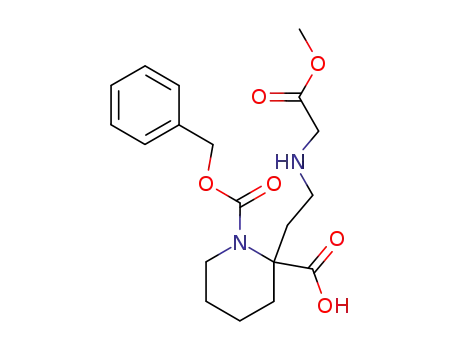 2-[2-(Methoxycarbonylmethyl-amino)-ethyl]-piperidine-1,2-dicarboxylic acid 1-benzyl ester