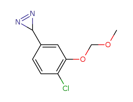 Molecular Structure of 92614-64-7 (3H-Diazirine, 3-[4-chloro-3-(methoxymethoxy)phenyl]-)