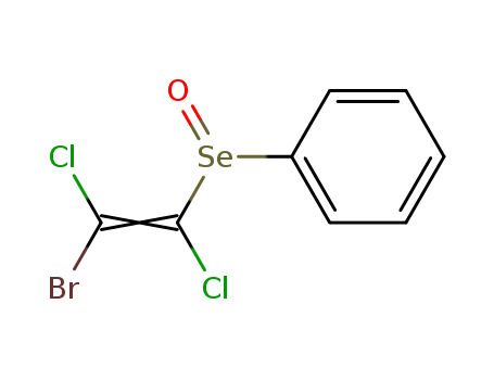 Molecular Structure of 137914-47-7 (Benzene, [[(1Z)-2-bromo-1,2-dichloroethenyl]seleninyl]-)