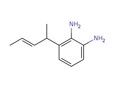 1,2-벤젠디아민, 3-(1-메틸-2-부테닐)-, (E)-(9CI)