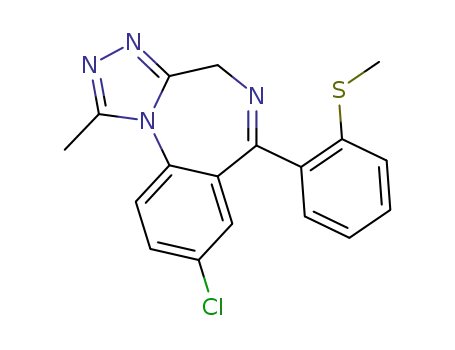 8-chloro-6-(2-methylthiophenyl)-1-methyl-4H-s-triazolo<4,3-a>-1,4-benzodiazepine