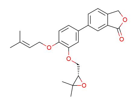 1(3H)-Isobenzofuranone, 6-[3-[(3,3-dimethyloxiranyl)methoxy]-4-[(3-methyl-2-butenyl)oxy]phenyl]-, (S)-