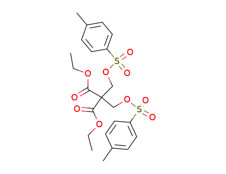 Molecular Structure of 120986-99-4 (diethyl bis(p-tolylsulfonyloxymethyl)malonate)
