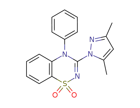 3-(3,5-dimethyl-1H-pyrazol-1-yl)-4-phenyl-4H-1,2,4-benzothiadiazine 1,1-dioxide