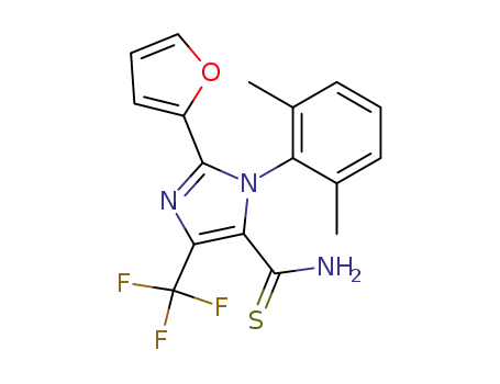 3-(2,6-Dimethyl-phenyl)-2-furan-2-yl-5-trifluoromethyl-3H-imidazole-4-carbothioic acid amide
