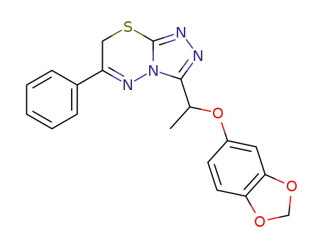 3-[1-(Benzo[1,3]dioxol-5-yloxy)-ethyl]-6-phenyl-7H-[1,2,4]triazolo[3,4-b][1,3,4]thiadiazine