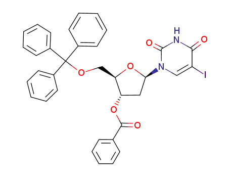 3'-O-benzoyl-2'-deoxy-5-iodo-5'-O-trityluridine