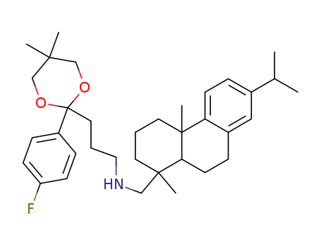 {3-[2-(4-Fluoro-phenyl)-5,5-dimethyl-[1,3]dioxan-2-yl]-propyl}-(7-isopropyl-1,4a-dimethyl-1,2,3,4,4a,9,10,10a-octahydro-phenanthren-1-ylmethyl)-amine
