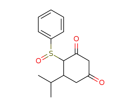 4-Benzenesulfinyl-5-isopropyl-cyclohexane-1,3-dione