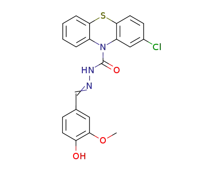 2-Chloro-phenothiazine-10-carboxylic acid [1-(4-hydroxy-3-methoxy-phenyl)-meth-(E)-ylidene]-hydrazide