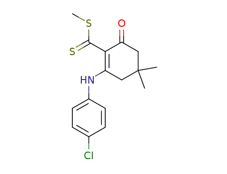 methyl 3-(p-chlorophenyl)amino-5,5-dimethyl-1-oxo-2-cyclohexene-2-dithiocarboxylate