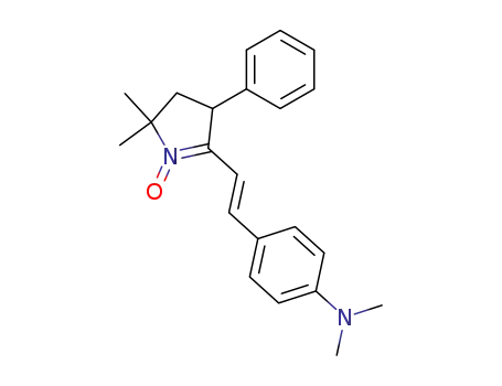 Benzenamine,
4-[2-(3,4-dihydro-2,2-dimethyl-1-oxido-4-phenyl-2H-pyrrol-5-yl)ethenyl]-
N,N-dimethyl-, (E)-