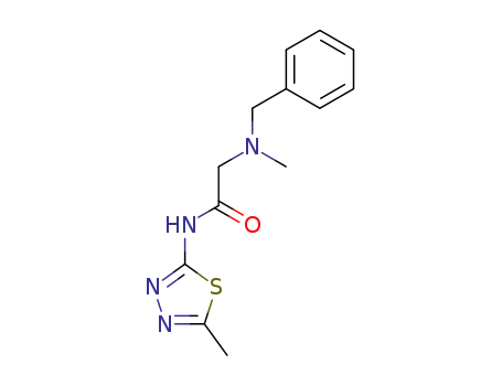 Acetamide, 2-(methyl(phenylmethyl)amino)-N-(5-methyl-1,3,4-thiadiazol-2-yl)-