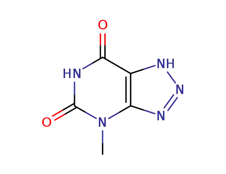 Molecular Structure of 2083-04-7 (4-methyl-2H-[1,2,3]triazolo[4,5-d]pyrimidine-5,7(4H,6H)-dione)