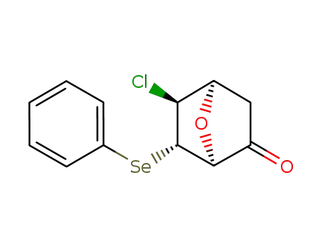 (1RS,4SR,5RS,6RS)-5-chloro-6-benzeneselenyl-7-oxa-2-bicyclo<2.2.1>heptanone