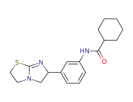 Cyclohexanecarboxamide,
N-[3-(2,3,5,6-tetrahydroimidazo[2,1-b]thiazol-6-yl)phenyl]-