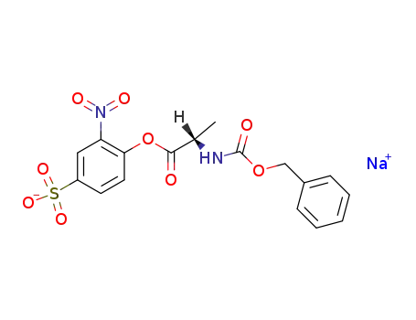 L-Alanine, N-[(phenylmethoxy)carbonyl]-, 2-nitro-4-sulfophenyl ester,
monosodium salt