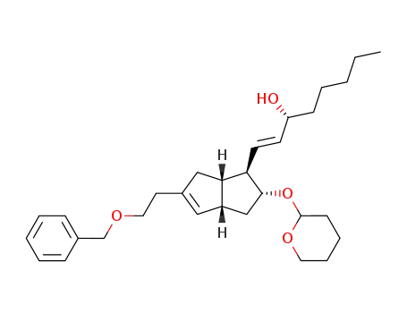 (1S<sup>*</sup>,5S<sup>*</sup>,6S<sup>*</sup>,7R<sup>*</sup>)-3-(2-benzyloxyethyl)-6-<3(R<sup>*</sup>)-hydroxyoct-1(E)-enyl>-7-(tetrahydropyran-2-yl)oxybicyclo<3.3.0.>oct-2-ene