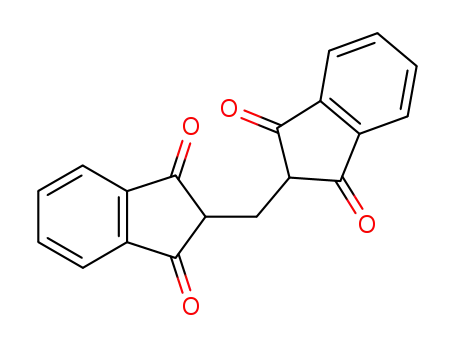 Molecular Structure of 22135-01-9 (1H-Indene-1,3(2H)-dione,2,2'-methylenebis-)