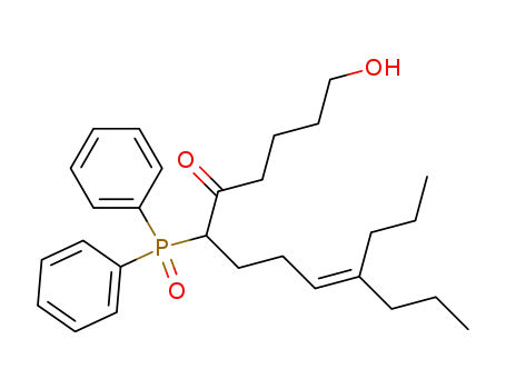 6-(Diphenyl-phosphinoyl)-1-hydroxy-10-propyl-tridec-9-en-5-one