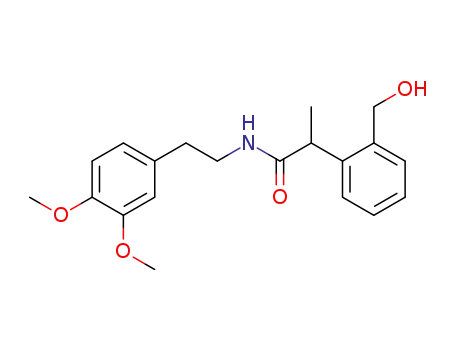 N-<2-(3,4-dimethoxyphenyl)-ethyl>-2-hydroxy-methyl-α-methylphenylacetamide
