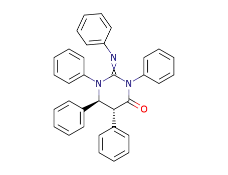 4(1H)-Pyrimidinone, tetrahydro-1,3,5,6-tetraphenyl-2-(phenylimino)-