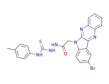 6H-Indolo[2,3-b]quinoxaline-6-aceticacid, 9-bromo-, 2-[[(4-methylphenyl)amino]thioxomethyl]hydrazide