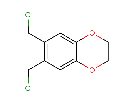Molecular Structure of 80985-34-8 (6,7-Bis(chloromethyl)-2,3-dihydro-1,4-benzodioxin)