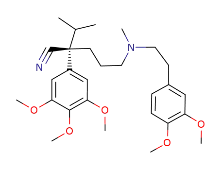 Molecular Structure of 38176-10-2 (R(+)-VERAPAMIL HYDROCHLORIDE)