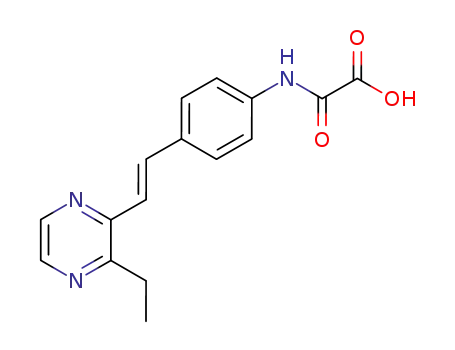 N-{4-[(E)-2-(3-Ethyl-pyrazin-2-yl)-vinyl]-phenyl}-oxalamic acid