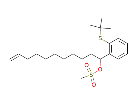 Methanesulfonic acid 1-(2-tert-butylsulfanyl-phenyl)-undec-10-enyl ester