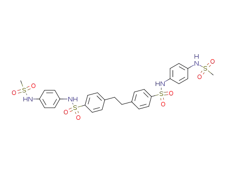 Molecular Structure of 106003-94-5 (4,4'-ethylenebis(4-phenylsulfonylamino)bis(methanesulfonanilide))