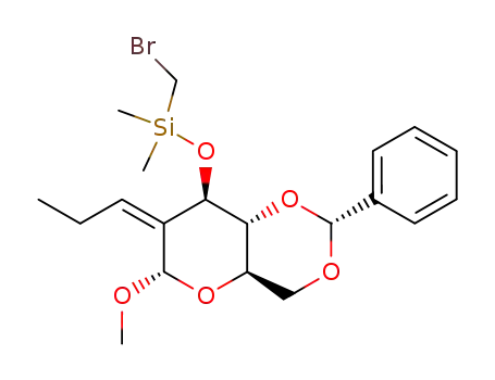 Bromomethyl-[(2R,4aR,6S,8R,8aR)-6-methoxy-2-phenyl-7-prop-(Z)-ylidene-hexahydro-pyrano[3,2-d][1,3]dioxin-8-yloxy]-dimethyl-silane
