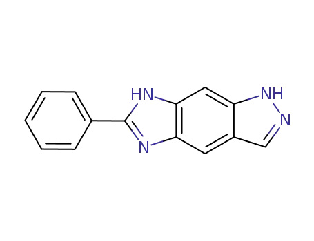 Molecular Structure of 133032-25-4 (Imidazo[4,5-f]indazole, 1,5-dihydro-6-phenyl-)