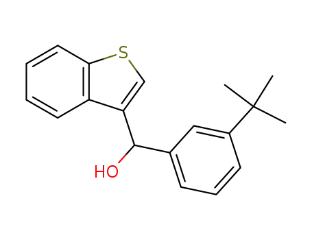 Molecular Structure of 121801-71-6 (Benzo[b]thiophen-3-yl-(3-tert-butyl-phenyl)-methanol)