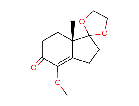 (S)-7',7'a-dihydro-4'-methoxy-7'a-methylspiro<1,3-dioxolane-2,1'-indan>-5'(6'H)-one