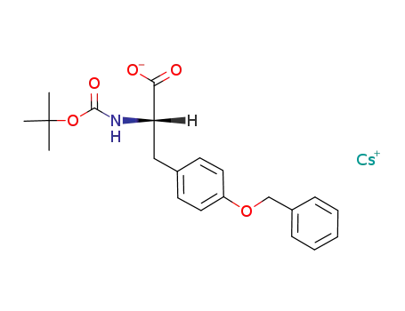 Caesium; (S)-3-(4-benzyloxy-phenyl)-2-tert-butoxycarbonylamino-propionate