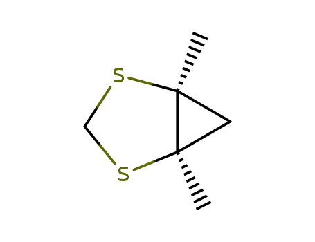 Molecular Structure of 81816-42-4 (2,4-Dithiabicyclo[3.1.0]hexane, 1,5-dimethyl-)