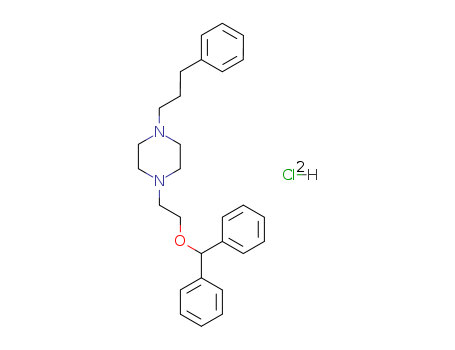 Piperazine,1-[2-(diphenylmethoxy)ethyl]-4-(3-phenylpropyl)-, hydrochloride (1:2)