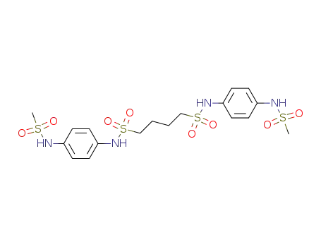 Molecular Structure of 106003-97-8 (4,4'-tetramethylenebis(aminosulfonyl)bismethanesulfonanilide)