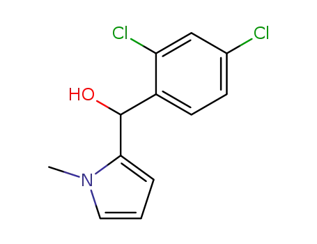 Molecular Structure of 944656-13-7 ((2,4-Dichloro-phenyl)-(1-methyl-1H-pyrrol-2-yl)-methanol)